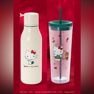 Starbucks x Hello Kitty Cold Cup and Stainless Steel Bottle